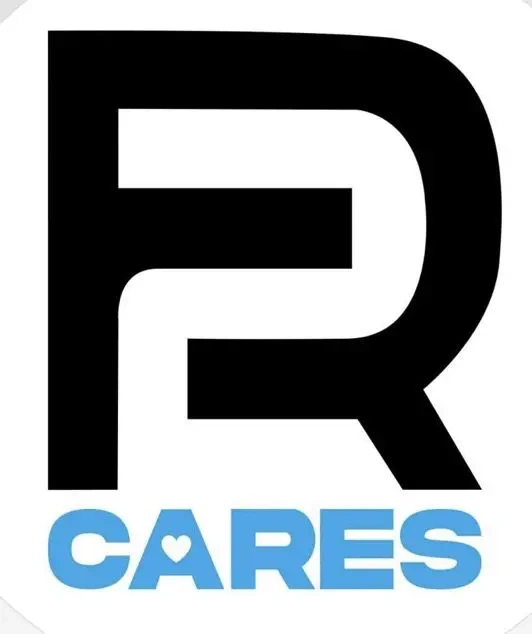 PR Cares logo with heart in A